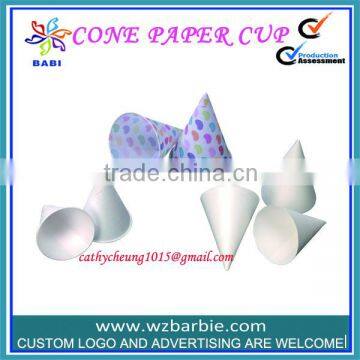 Disposable Cone Paper Ice Cream Cups