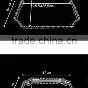 AN362 ANPHY FDA European Style Noble Real Silver Plating Double Layers Cake Dessert Fruit Wedding Decoration Metal Plate Holder