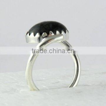 Rich Design !! Black Rutile 925 Sterling Silver Ring, 925 Silver Jewelry, Handmade Silver Jewelry photo-5