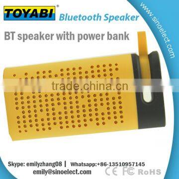 Mini Portable wireless bluetooth mobile stand power bank speaker power bank