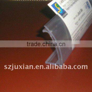 high crystal Plastic strip for shelf