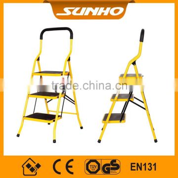 home wide step steel retractable ladder