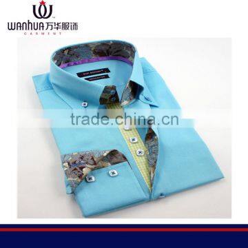 camisa men shirt 7 pattern twill shirt