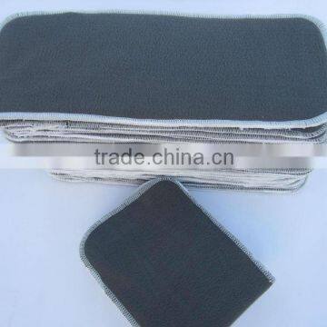 free shipping high absorption organic bamboo charcoal inserts / booster for baby cloth nappies