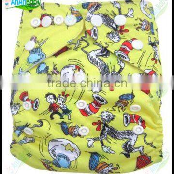 New Cute Cartoon Character Prefold Eco Best Cloth Diapers