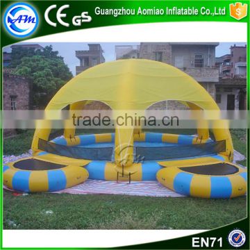 Cheap swimming pool inflatable floating tent for rental