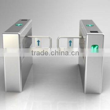 Entrance pedestrian access control turnstile swing gate