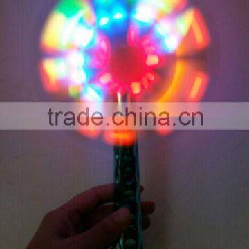 hot sale kids flashing windmill snowflake windmill