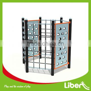 Amusement Park Playground PE Board& Metal Climbing Structure Wall Frame LE.PP.069