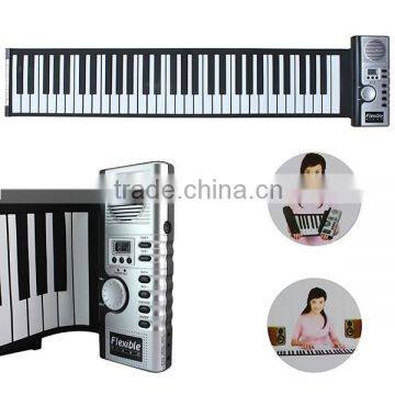 61 Keys Portable MIDI Flexible Keyboard Roll Up Piano