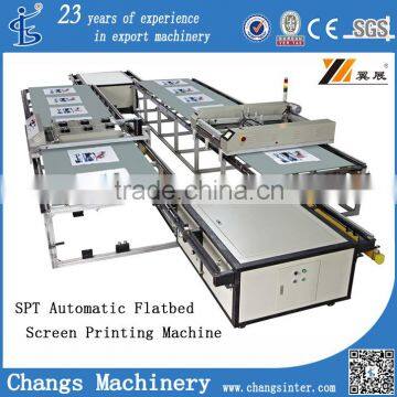 Automatic Oxford Fabric cloth/PU leather/Non-Woven fabric Screen Printing Machine