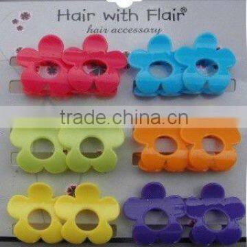 12 PCS FASHION SUNFLOWER PLASTIC CLAW CLIP