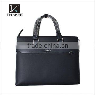 Classic Vintage Leather Chocolate Briefcase Laptop Hand Bag For Male