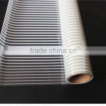 Decorative PET Gradation White Stripe Protective Self Adhesive Film