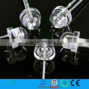 8mm LED Light Emitting Diode Lamp White 0.5W (Straw Hat)