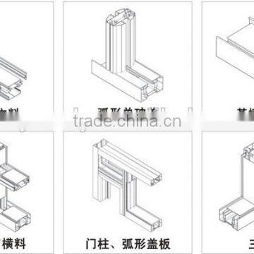 Hot sales Aluminium extrusion profile Aluminum extrusion profile of toilet partition with all kind of surface treatment