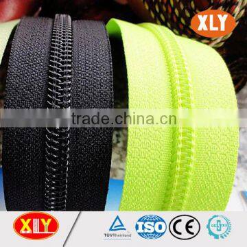 Cheap price exposed long chain nylon coil zipper