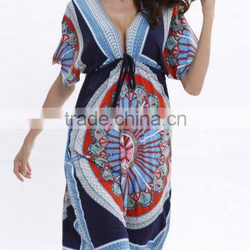 Fashion new summer woman dress, printed sexy short sleeve dress,latest dress designs for lady                        
                                                Quality Choice