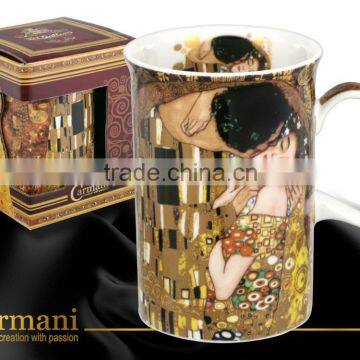 CARMANI Mug with GUSTAV KLIMT The Kiss