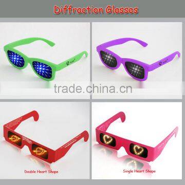 3D-World Brand Solid clear diffraction glasses. 3DW-DF112