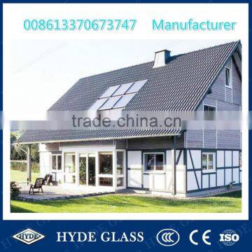 3.2mm tempered ultra clear roof solar collector water heater glass