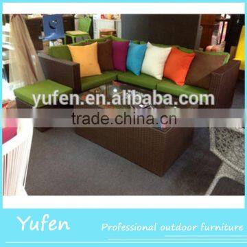 hot sales indoor furniture used tv room sofa rattan set