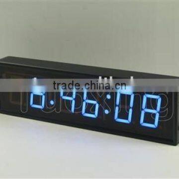 3 inch 6 digit blue led digital wall clock