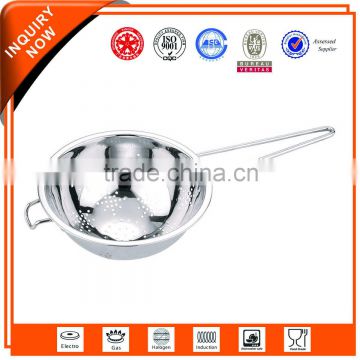 top quality Stainless steel Oil colander with long handle