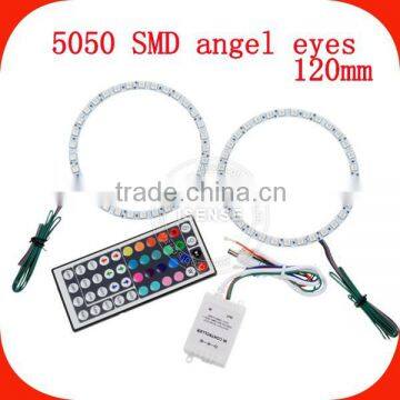 Factory Price Super Bright Universal Full Circle 5050 SMD Color Changing Headlight Angel Eyes