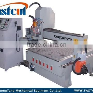 FASTCUT-25H high efficiency atc cnc router with tool holder collets router bits vacuum pump dsp controller servo system