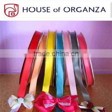 Multicolor Decorated Satin Ribbon