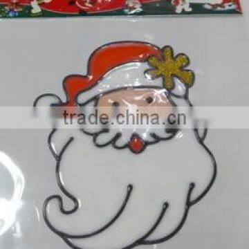 High Quality Santa Claus PVC Sticker For Christmas Celebration