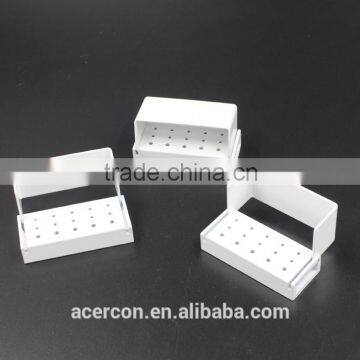 Hot Sale 15 Holes Aluminium Dental Bur Holder(White) photo-4