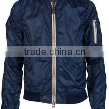 casual clothes men jacket with three zip pockets