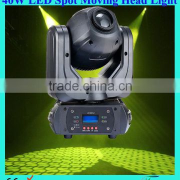 40w led spot moving head light for nightclub bar dj wedding disco stage