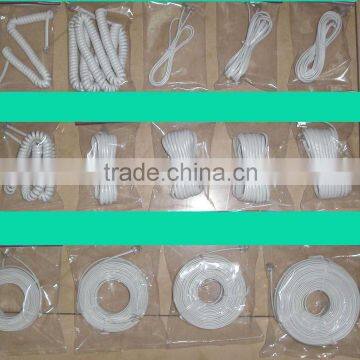 High quality 26AWG coil telephone cable white