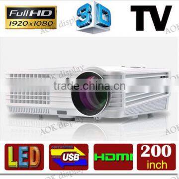 1080P full hd led Digital projector support 1920x1080 3d home cinema theater projetor lcd video proyector projektor hdmi tv usb