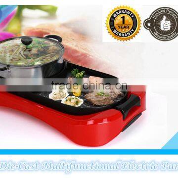 Highly recommended quality multi-fuction Electric Teppanyaki Grill with Steamboat