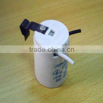 15) UL standard E26 ceramic lampholer riveting 18# /1015 wires