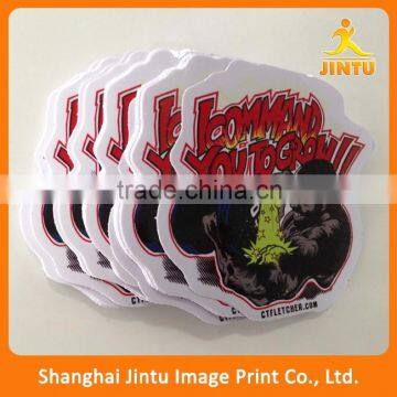 2016 Full color cheap pvc sticker printing, vinyl die cut car decal