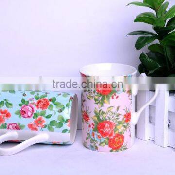 11oz Ceramic old fashioned coffee mugs 16 oz ceramic mug lid silicone