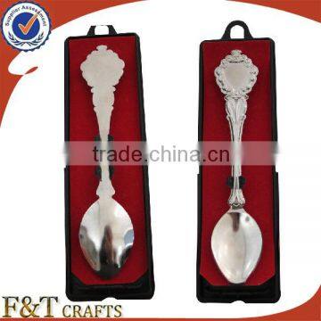 Fashion high quanlity plating nickle bank golden spoon for wholesales