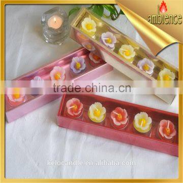 5pcs flower shaped gift candle scented tealight craft candle gift for holidays art candle
