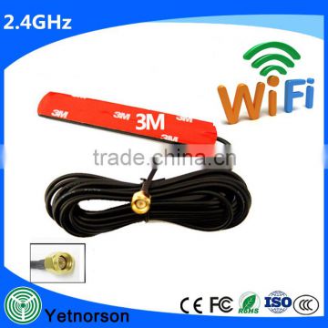 2400-2483mhz wifi direct antenna wifi external outdoor antenna with 3M sticky and SMA connector