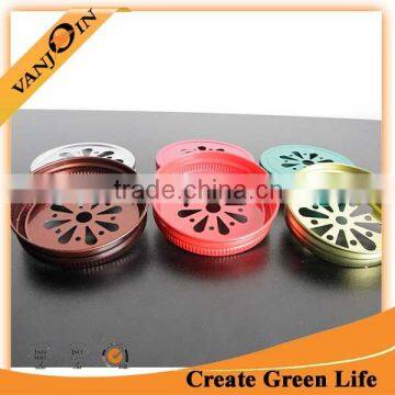 Wholesale 70mm Gold Daisy Lid For Mason Jar