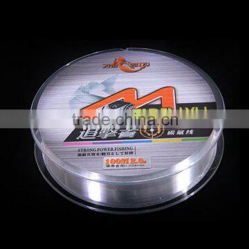 Monofilament invisible fishing line with transparent color,anti friction 30lb