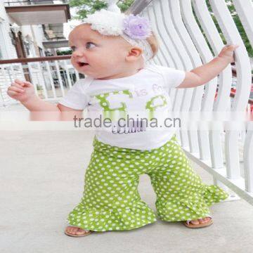 2016 Fashion Black White Chevron Pants Fall Winter Baby Girls Boutique Outfit photo-2