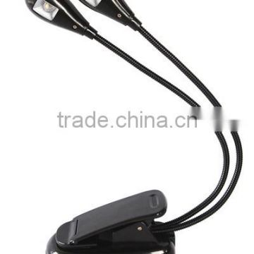 2 led clip booklight bright flexible