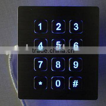 12 Keys Metal Keypad Access Control With Rear Panel Mounting photo-3