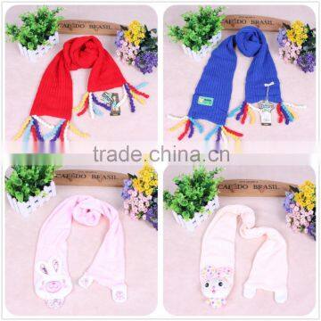 Kids Winter Hats With Pom Poms Knitted Hat Scarf Gloves Set photo-4